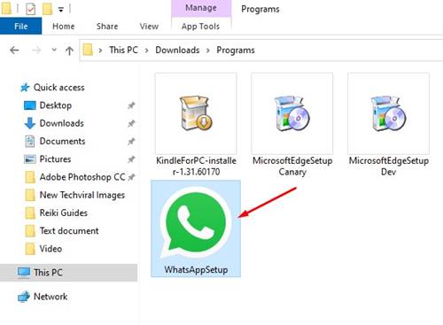 WhatsApp Offline Installer file