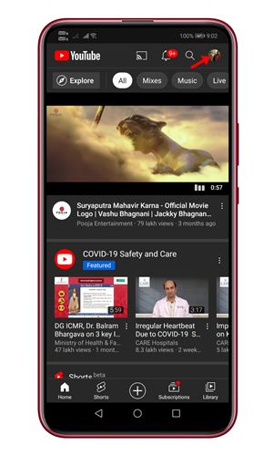 Deleting YouTube Watch History from Device