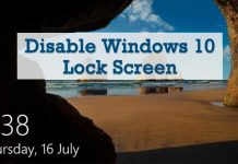 Disable the Lock Screen in Windows 10/11