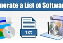 How to Generate a List of All Software Installed on a PC