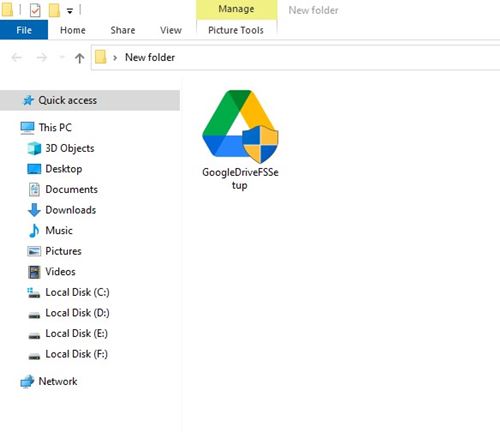 google download all drive files included shared