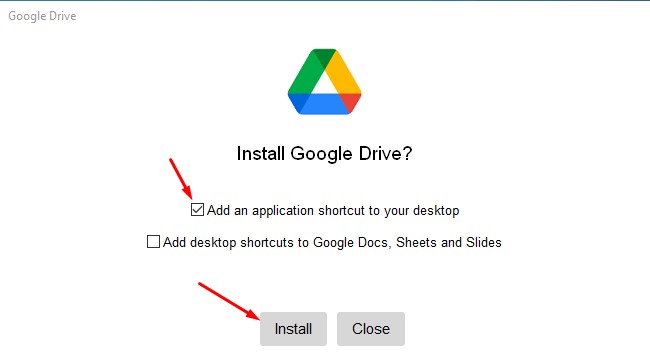 Install Google drive