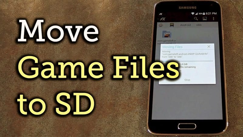 Hur man installerar appar och flyttar OBB-filer till externt SD-kort