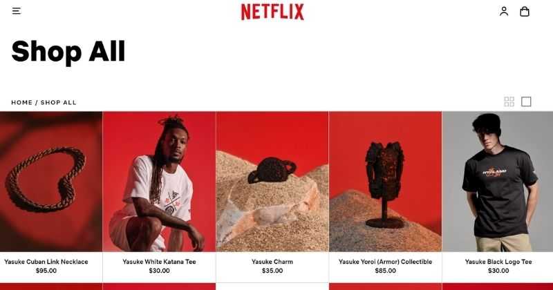 Netflix Online Store Launched, will Sell Merchandise of Popular Shows