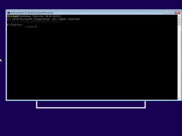 Open Command Prompt at Boot Screen in Windows