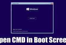 How to Open CMD at Boot Screen in Windows