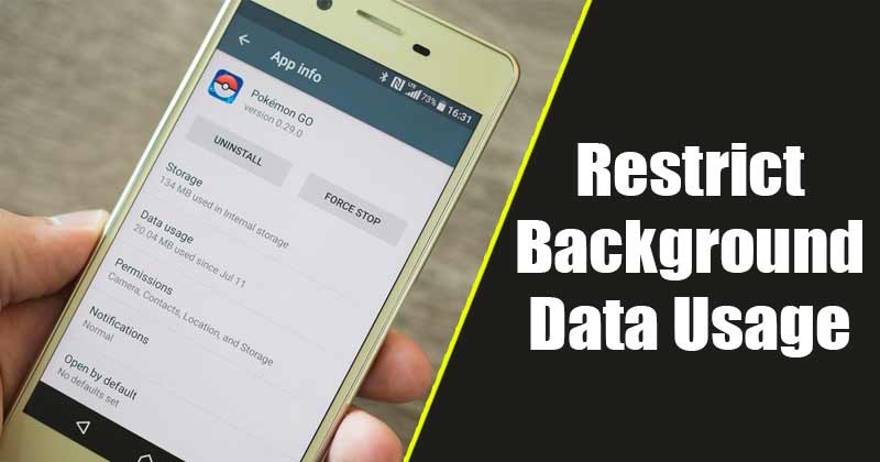 How to Restrict Android Apps from Using Data in the Background