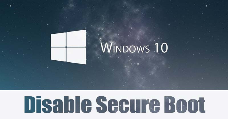 How to Enable or Disable Secure Boot in Windows 10