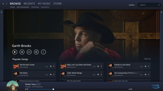 Amazon Prime Music features