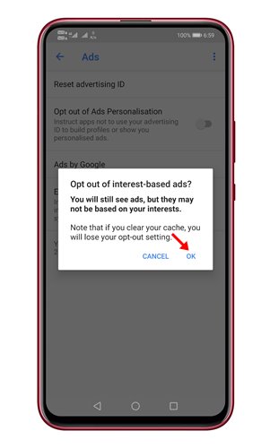 Reset Your Advertising ID On Android Device