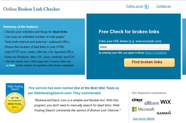 Brokenlinkchecker