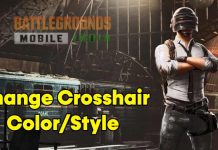 How to Change the Crosshair Color or Style in BGMI