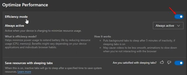 How to Enable the hidden Efficiency Mode in Microsoft Edge - 3