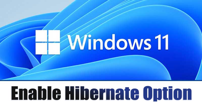 Enable Hibernate in Windows 11