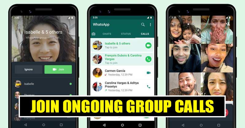 Hur man går med i pågående gruppsamtal på WhatsApp