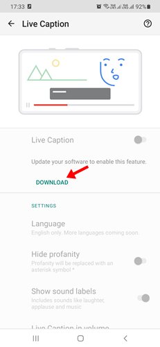 How to Enable Live Caption On Samsung Galaxy Phones - 3