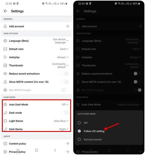 How to Enable Dark Mode in Reddit  PC   Mobile  - 64