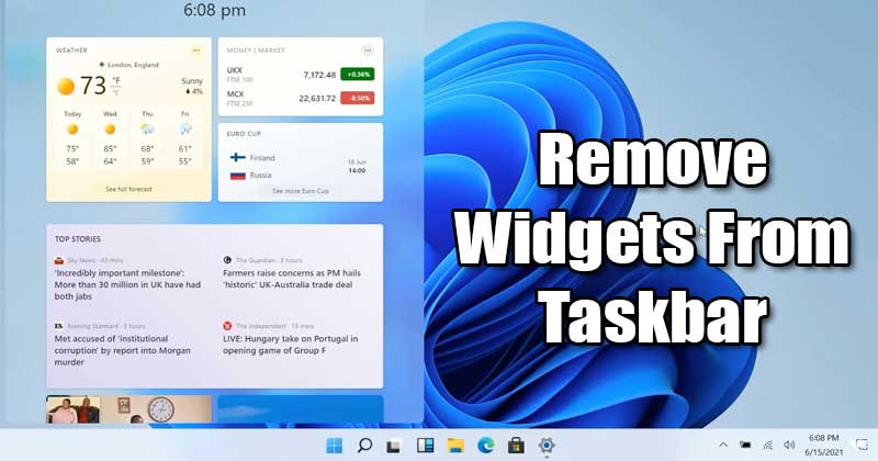 How to Remove Widgets from Windows 11 Taskbar