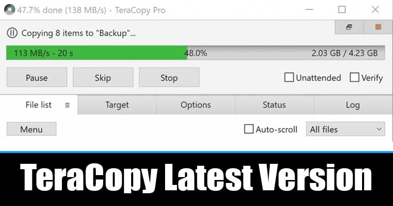 Download TeraCopy (Offline Installer) Latest Version for Windows 10/11