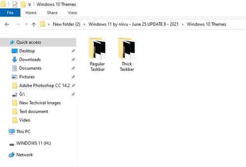 Windows 10 themes sub-folder