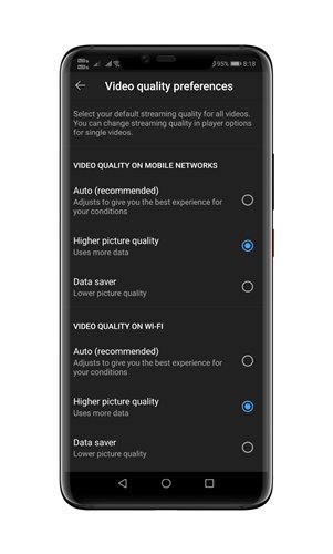 How to Set Default YouTube Video Quality On Android - 71