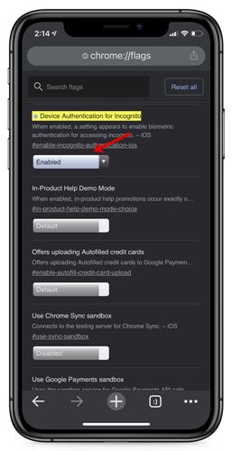 How to Lock Chrome Incognito Tabs on iPhone - 2