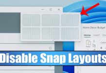 How to Disable Snap Layouts in Windows 11