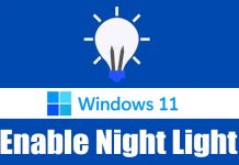 How to Enable the Night Light Feature On Windows 11