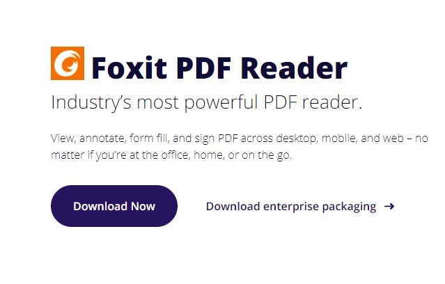 Download Foxit PDF reader for PC