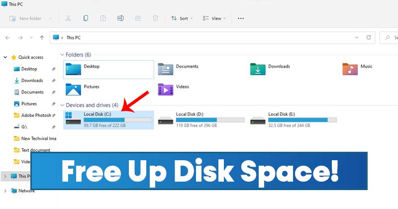How to Free Up Disk Space After Upgrading to Windows 11