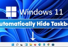 How to Automatically Hide Taskbar in Windows 11