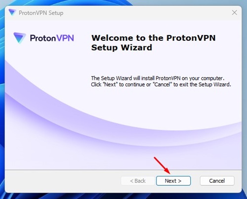 ProtonVPN installer file