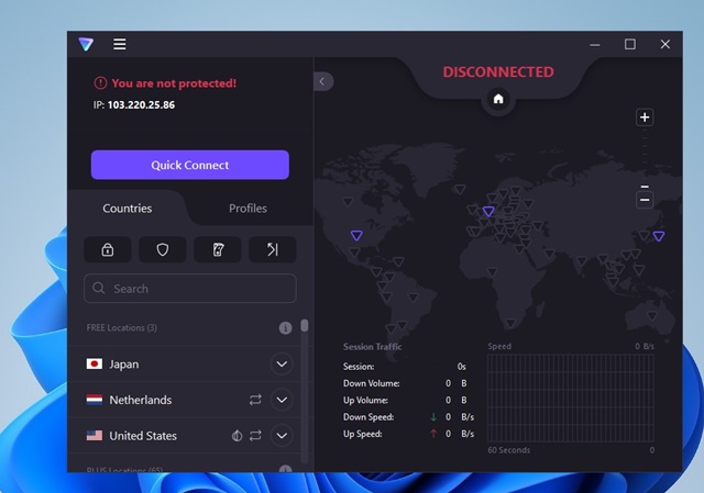 connect to a VPN network