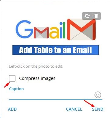Compress images option