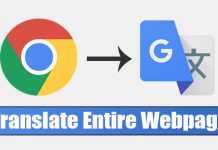How to Translate Entire Webpage in Google Chrome