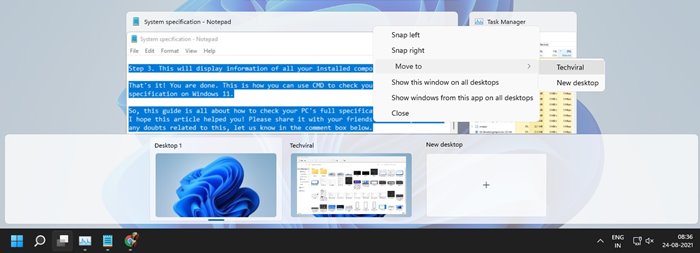 How to Use Virtual Desktops On Windows 11 - 68