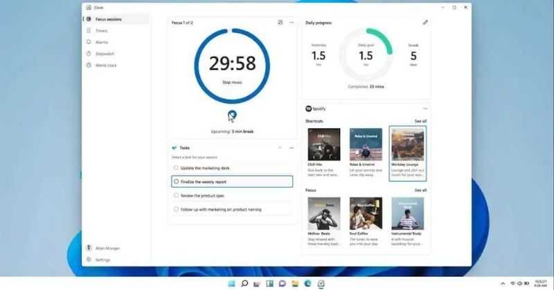 Windows 11 New Feature  Focus Sessions  to Focus on Specific Tasks - 7