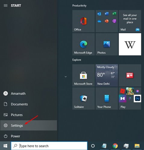 all settings windows 10