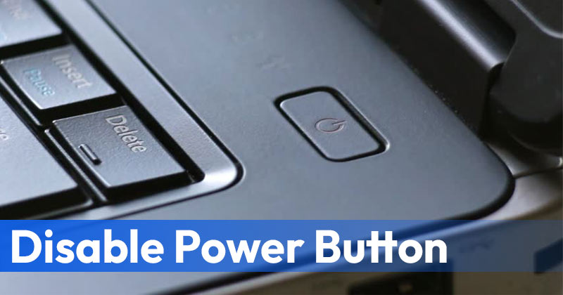 disable power button windows 10 gpo