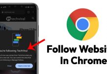 How to Follow Websites in Chrome for Android
