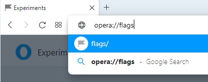 Opera://flags