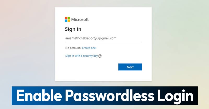 How to Use Microsoft Account Without a Password