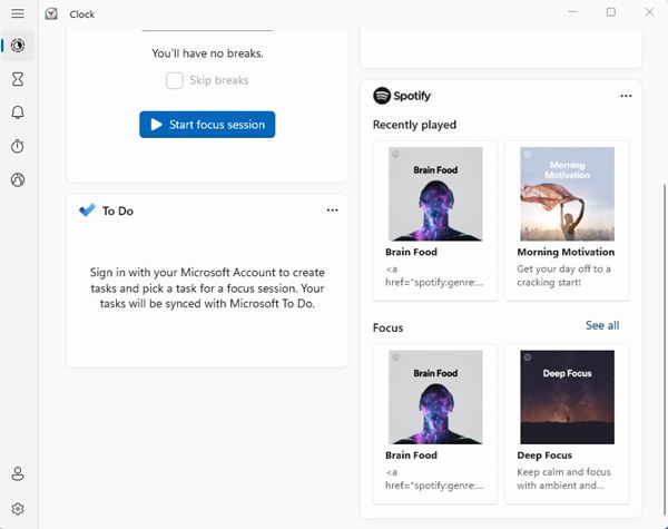 How to Link Spotify With Focus Sessions On Windows 11 - 99