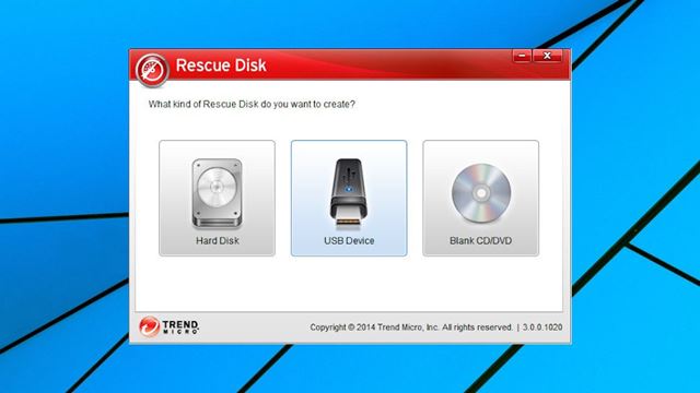 Trend Micro Rescue Disk features