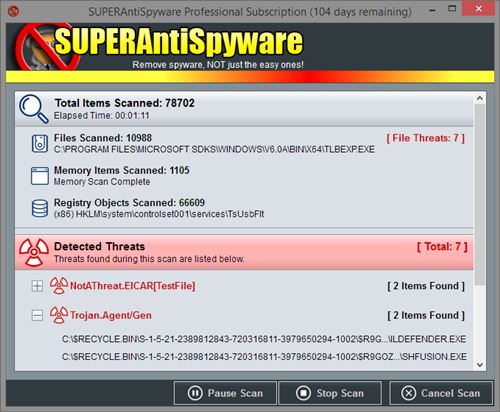 SUPERAntiSpyware features