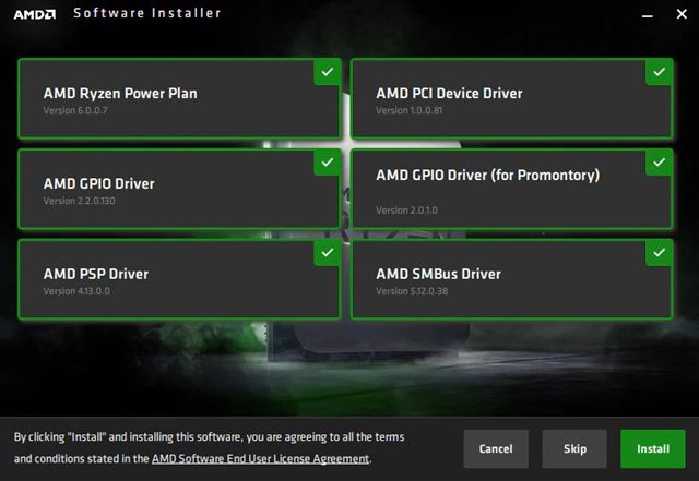 latest AMD Graphics and chipset driver