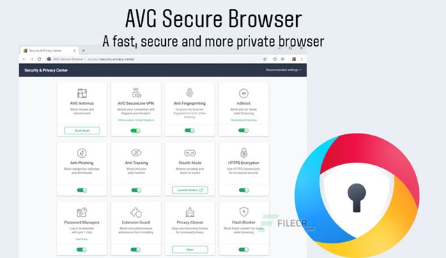 Features of AVG Secure Browser