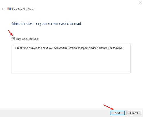 How to Use ClearType Text Tuner on Windows 10 - 16