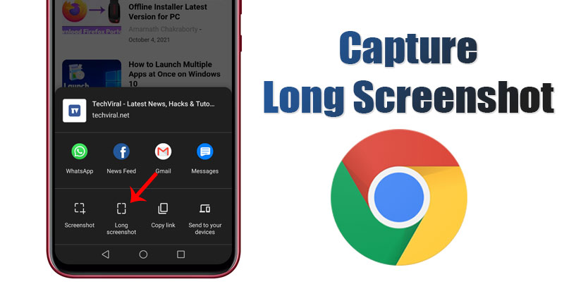 How to Capture Long Screenshot in Chrome for Android