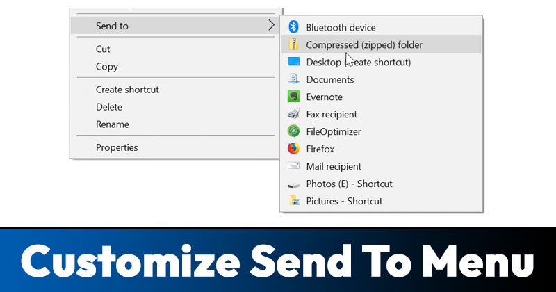 How to Customize the 'Send to' Menu in Windows